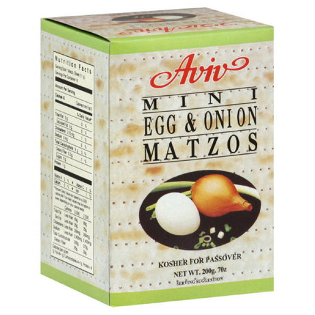 AVIV: Mini Egg & Onion Matzos, 7 oz - #tag1# - #tag2#