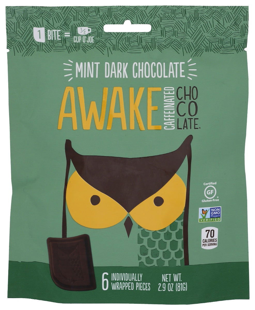 AWAKE: Mint Dark Chocolate, 2.9 oz - #tag1# - #tag2#