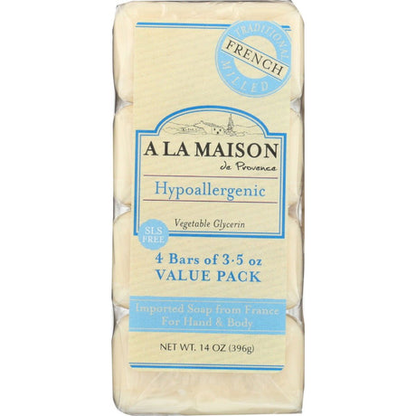 A LA MAISON: Unscented Soap Bar 4Pk, 14 oz - Sunshine Co Op. - #tag1#