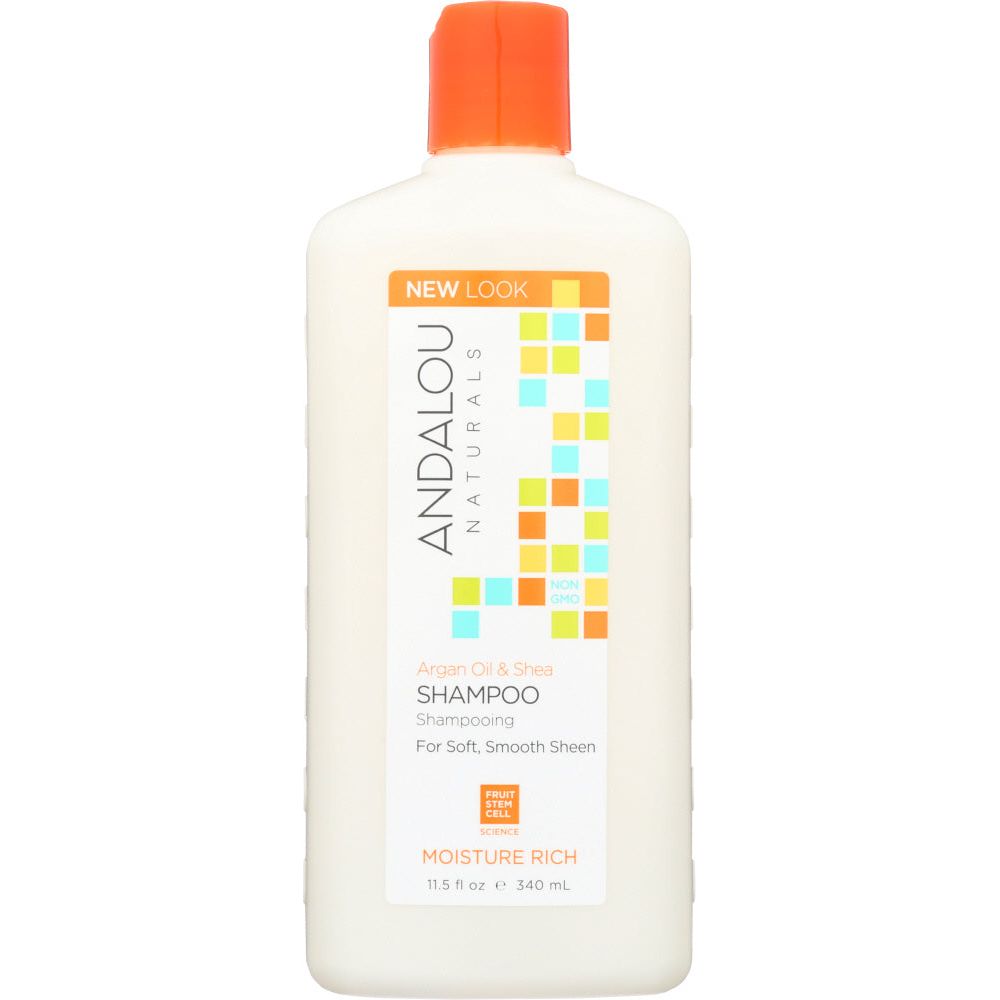 Andalou Naturals Moisture Rich Shampoo Argan and Sweet Orange, 11.5 Oz - #tag1# - #tag2#