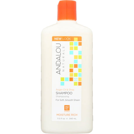 Andalou Naturals Moisture Rich Shampoo Argan and Sweet Orange, 11.5 Oz - #tag1# - #tag2#