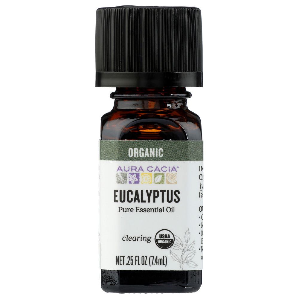 Aura Cacia Organic Eucalyptus Essential Oil, 0.25 Oz - #tag1# - #tag2#