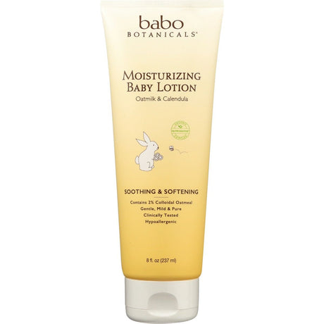 BABO BOTANICALS: Moisturizing Oat and Calendula Baby Lotion, 8 oz - #tag1# - #tag2#