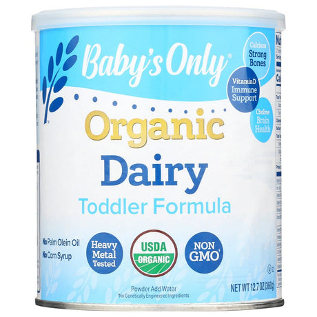 BABY'S ONLY: Organic Toddler Formula Dairy Iron Fortified, 12.7 Oz - #tag1# - #tag2#