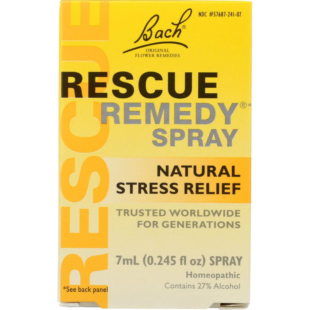 BACH ORIGINAL FLOWER REMEDIES: Rescue Remedy Spray, 0.245 oz - Sunshine Co Op. - #tag1# - #tag2# - #tag3# - #tag4#