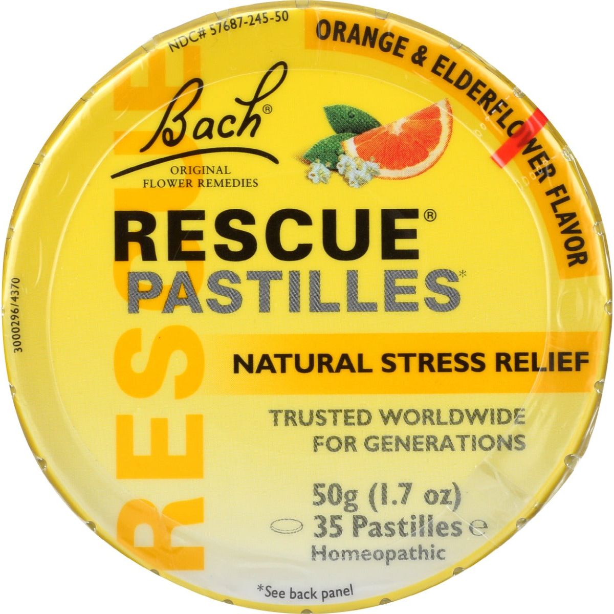 BACH: Original Flower Remedies Rescue Remedy Pastilles, 50 gm - #tag1# - #tag2#