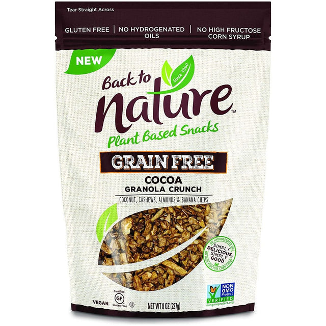 BACK TO NATURE: Cocoa Granola Crunch Grain Free, 8 oz - #tag1# - #tag2#
