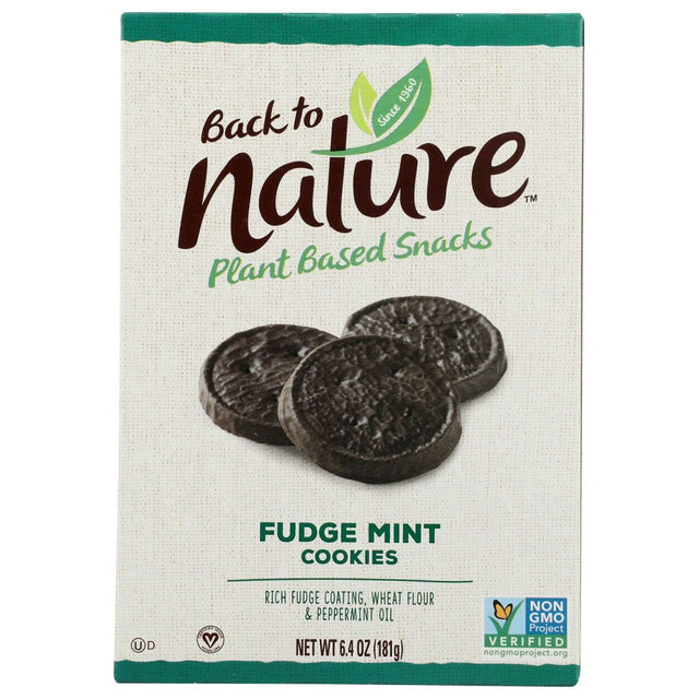 BACK TO NATURE: Cookies Fudge Mint, 6.4 oz - Sunshine Co Op. - #tag1# - #tag2# - #tag3# - #tag4#