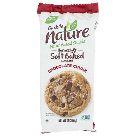 BACK TO NATURE: Homestyle Soft Baked Chocolate Chunk Cookies, 8 oz - #tag1# - #tag2#