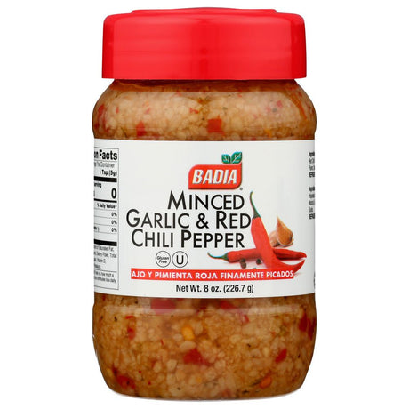 BADIA: Spice Grlc Minced Redchil, 8 OZ - #tag1# - #tag2#