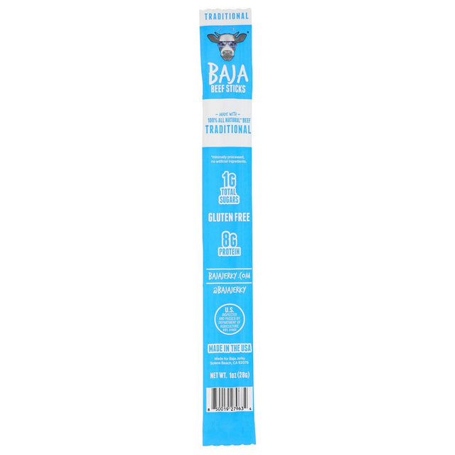 BAJA BEEF STICKS: Traditional Beef Sticks, 1 oz - #tag1# - #tag2#