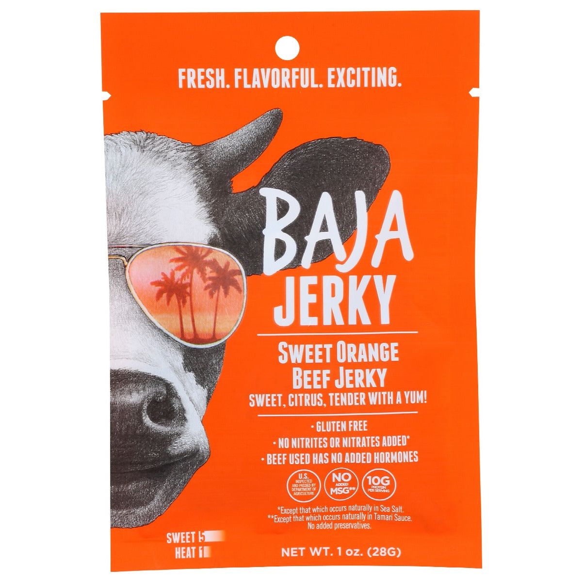BAJA JERKY: Jerky Sweet Orange, 1 oz - #tag1# - #tag2#