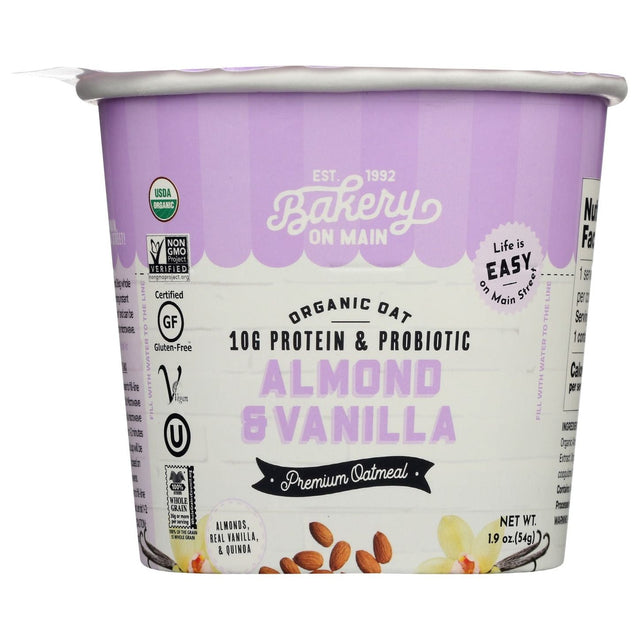 BAKERY ON MAIN: Oatmeal Cup Alm Van Org, 1.9 oz - #tag1# - #tag2#