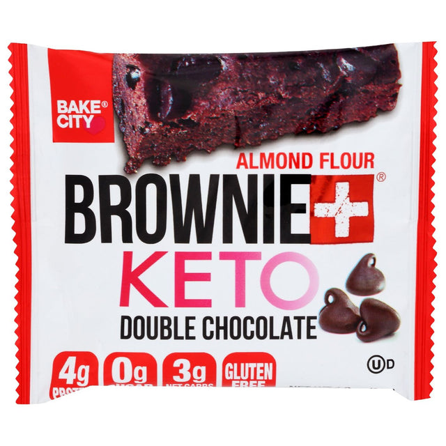 BAKE CITY: Brownie Keto Double Chocolate, 1.2 oz - #tag1# - #tag2#