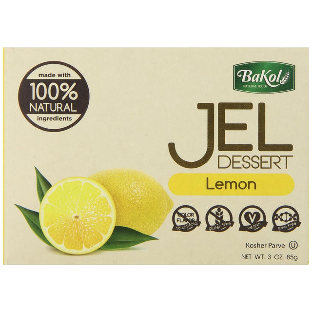 BAKOL: Jel Dessert Lemon All Natural, 3 oz - Sunshine Co Op. - #tag1# - #tag2# - #tag3# - #tag4#