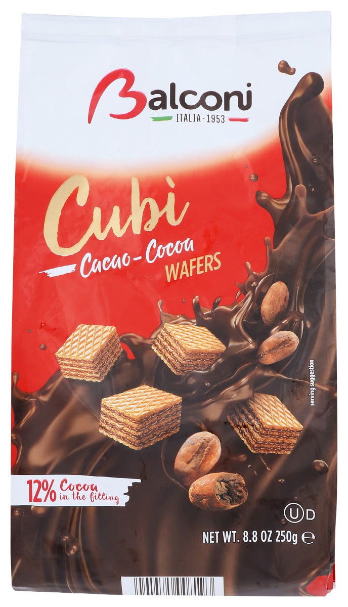 BALCONI: Wafer Cubi Cocoa, 250 gm - #tag1# - #tag2#