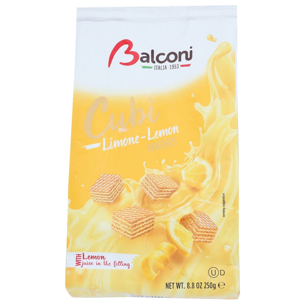 BALCONI: Wafer Cubi Lemon, 250 gm - #tag1# - #tag2#