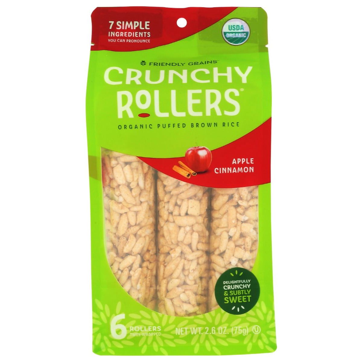 BAMBOO LANE: Organic Crunchy Rice Rollers Apple Cinnamon, 2.6 oz - Sunshine Co Op. - #tag1# - #tag2# - #tag3# - #tag4#