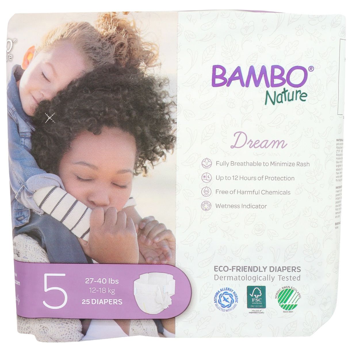 BAMBO NATURE: Diapers Baby Size 5, 25 pk - #tag1# - #tag2#
