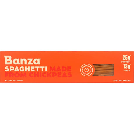 BANZA: Pasta Spaghetti, 8 oz - Sunshine Co Op. - #tag1# - #tag2# - #tag3# - #tag4#