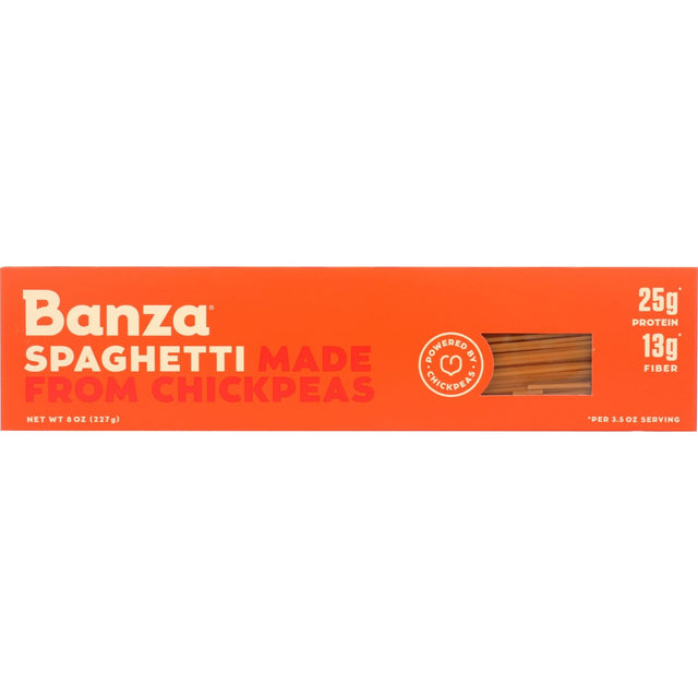 BANZA: Pasta Spaghetti, 8 oz - Sunshine Co Op. - #tag1# - #tag2# - #tag3# - #tag4#
