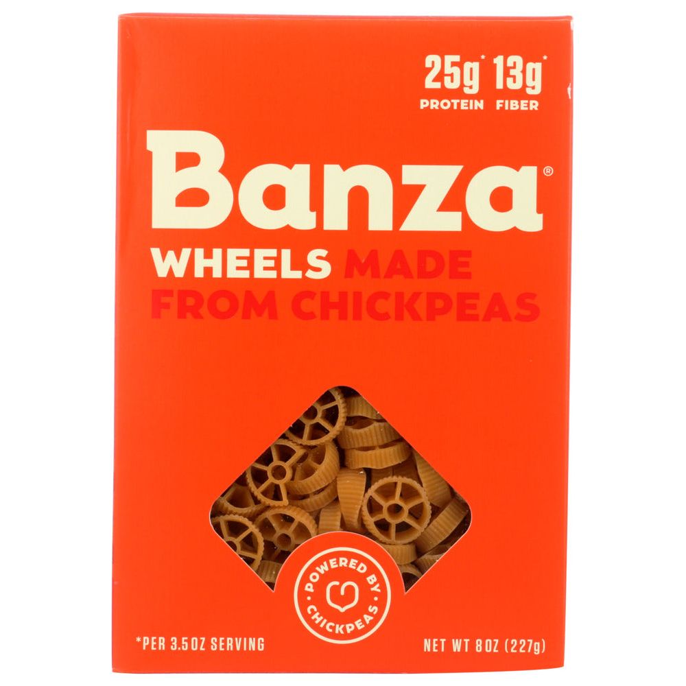 BANZA: Pasta Wheels Chickpea, 8 oz - #tag1# - #tag2#