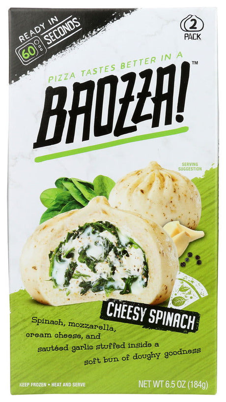 BAOZZA: Cheesy Spinach Pizza, 6.5 oz - #tag1# - #tag2#