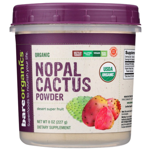 BAREORGANICS: Nopal Cactus Powder, 8 oz - #tag1# - #tag2#