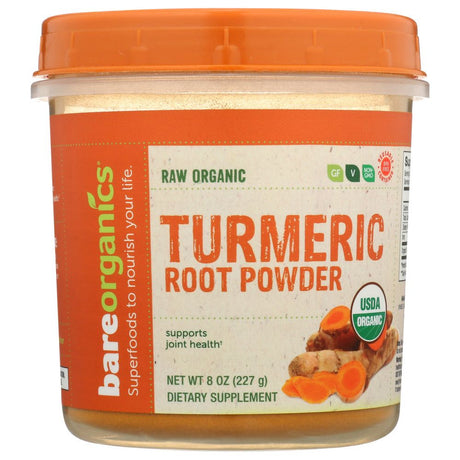 BAREORGANICS: Organic Turmeric Root Powder, 8 oz - #tag1# - #tag2#
