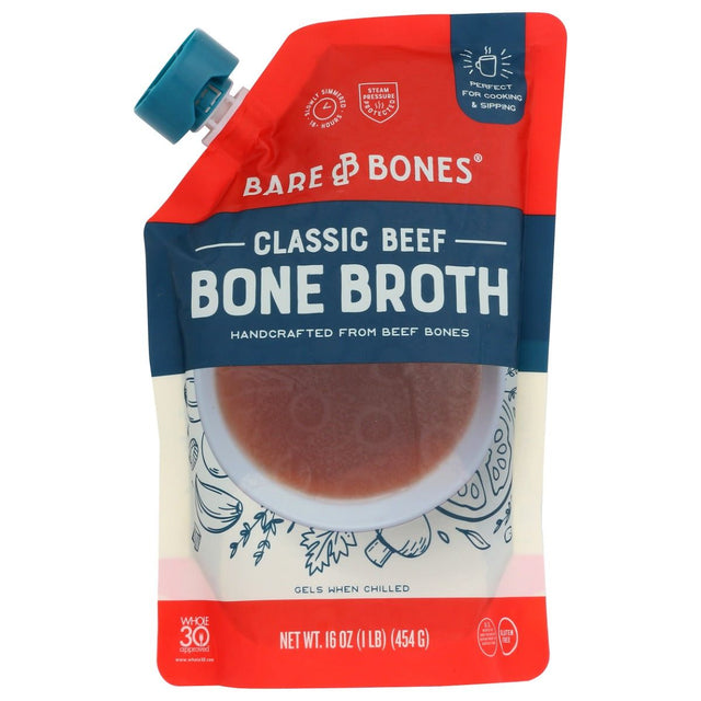 BARE BONES: Beef Organic Bone Broth, 16 oz - #tag1# - #tag2#