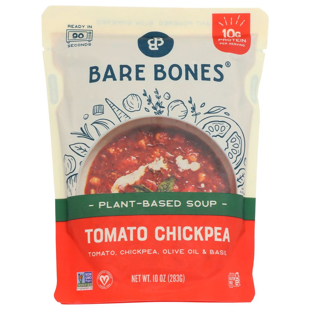 BARE BONES: Soup Chickpea Tomato Pb, 10 oz - #tag1# - #tag2#