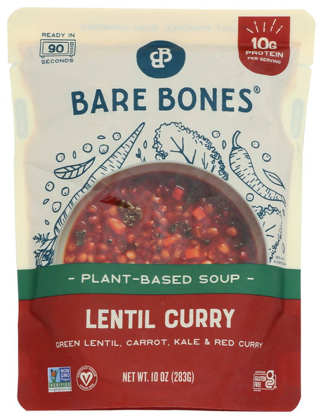 BARE BONES: Soup Curry Lentil Pb, 10 oz - #tag1# - #tag2#