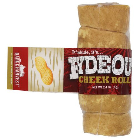 BARK AND HARVEST: Cheek Rolls Peanut Butter Flavor, 6 in - #tag1# - #tag2#