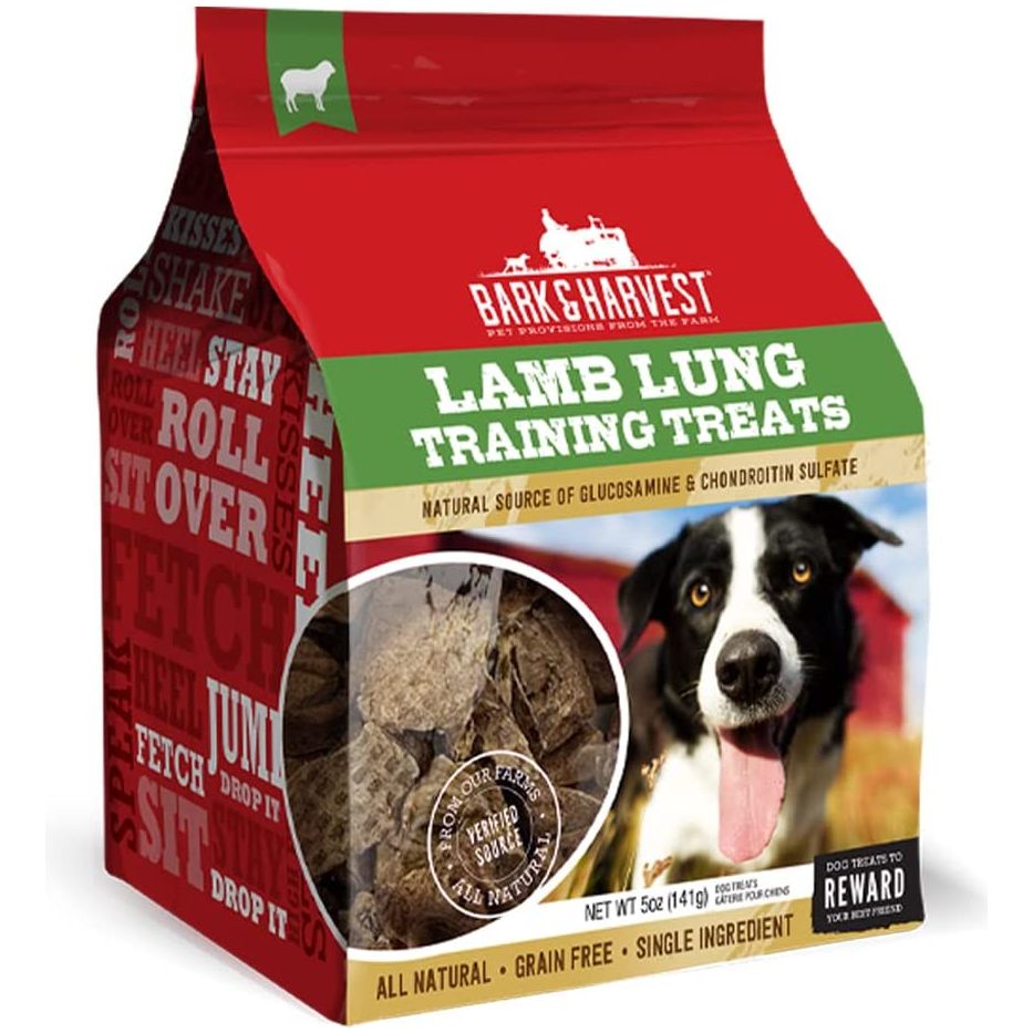 BARK AND HARVEST: Lamb Lung Training Treats, 5 oz - #tag1# - #tag2#
