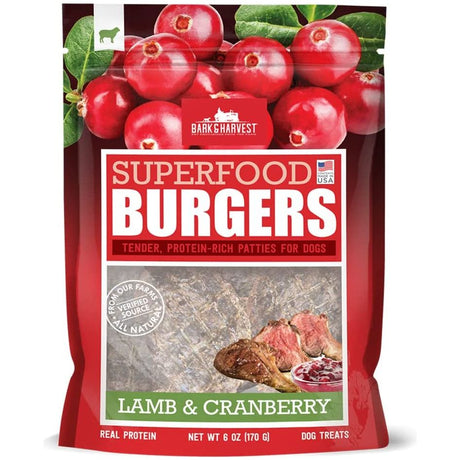 BARK AND HARVEST: Superfood Burgers Lamb & Cranberry, 6 oz - #tag1# - #tag2#