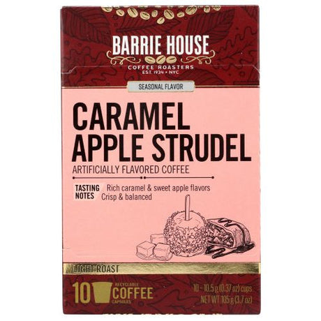 BARRIE HOUSE: Caramel Apple Strudel Coffee 10 Single Serve Capsules, 3.7 oz - #tag1# - #tag2#
