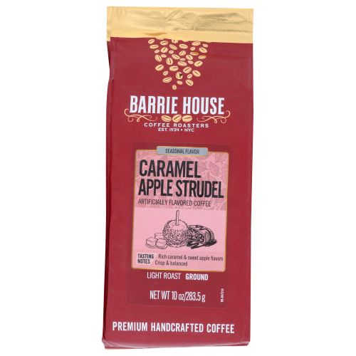 BARRIE HOUSE: Caramel Apple Strudel Light Roast Ground Coffee, 10 oz - #tag1# - #tag2#