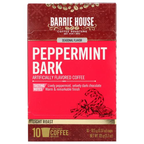 BARRIE HOUSE: Peppermint Bark 10 Single Serve Capsules, 3.7 oz - #tag1# - #tag2#