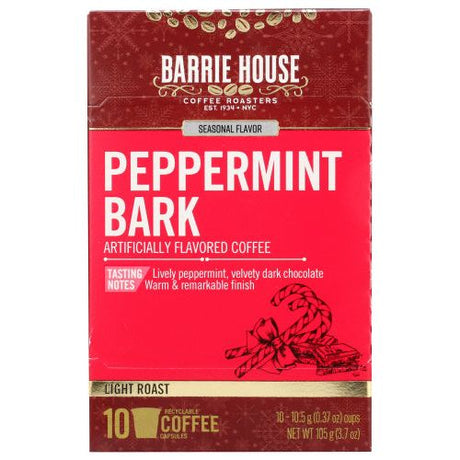 BARRIE HOUSE: Peppermint Bark 10 Single Serve Capsules, 3.7 oz - #tag1# - #tag2#