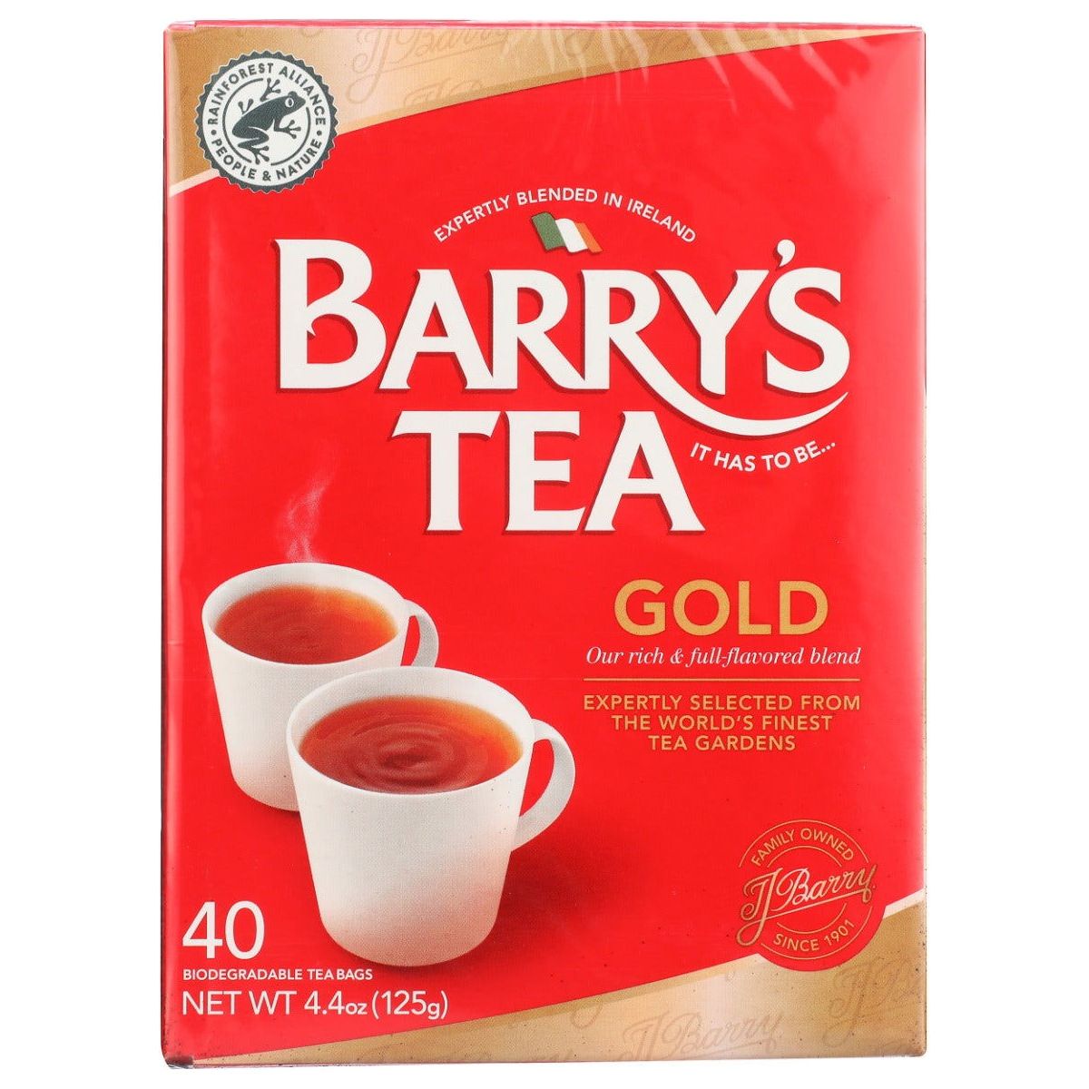 BARRYS: Gold Blend 40 Teabags, 4.4 oz - Sunshine Co Op. - #tag1# - #tag2# - #tag3# - #tag4#