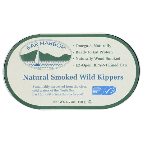BAR HARBOR: All Natural Smoked Wild Kippers 6.7 oz - #tag1# - #tag2#