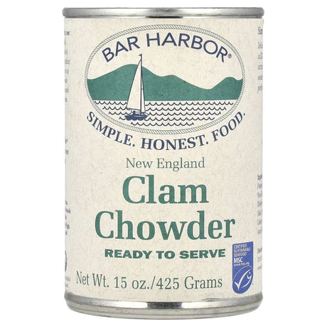 BAR HARBOR: Soup Chowder Clam New England Ready To Served, 15 oz - #tag1# - #tag2#