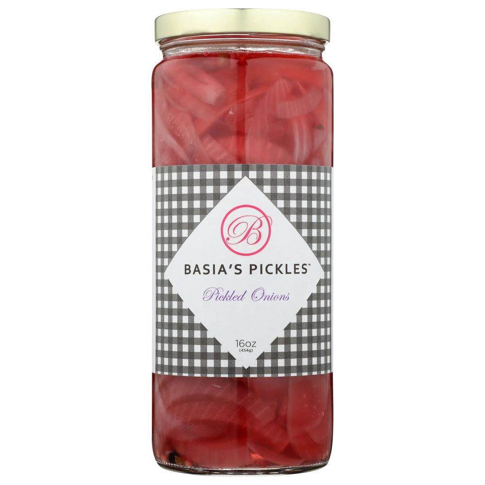 BASIAS PICKLES: Onions Pickled, 16 oz - #tag1# - #tag2#