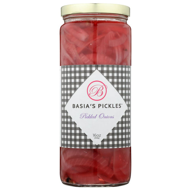 BASIAS PICKLES: Onions Pickled, 16 oz - #tag1# - #tag2#