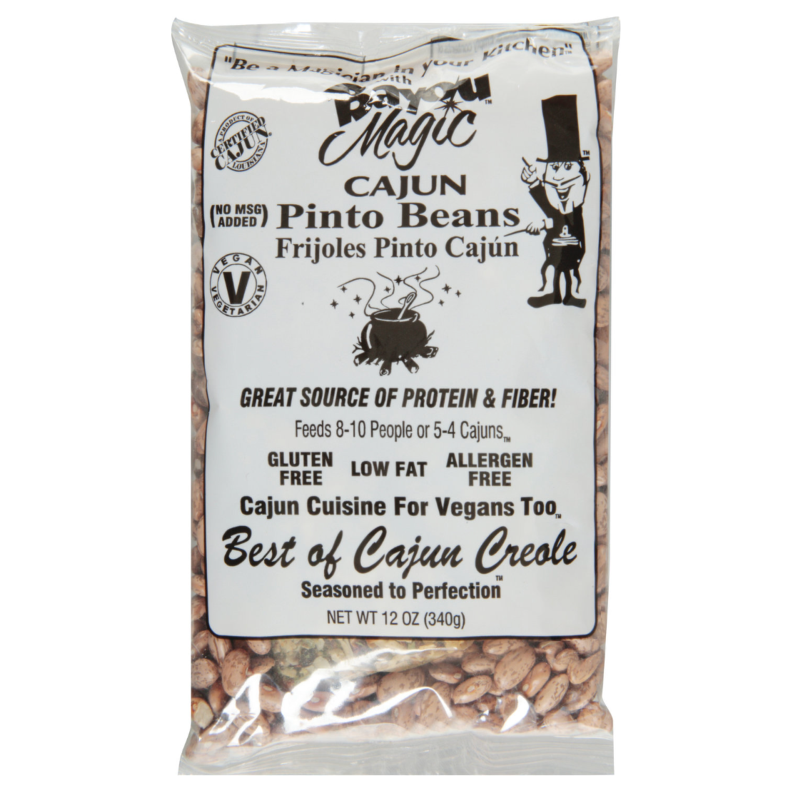 BAYOU MAGIC: Bean Cajun Pinto Hot, 12 OZ - #tag1# - #tag2#