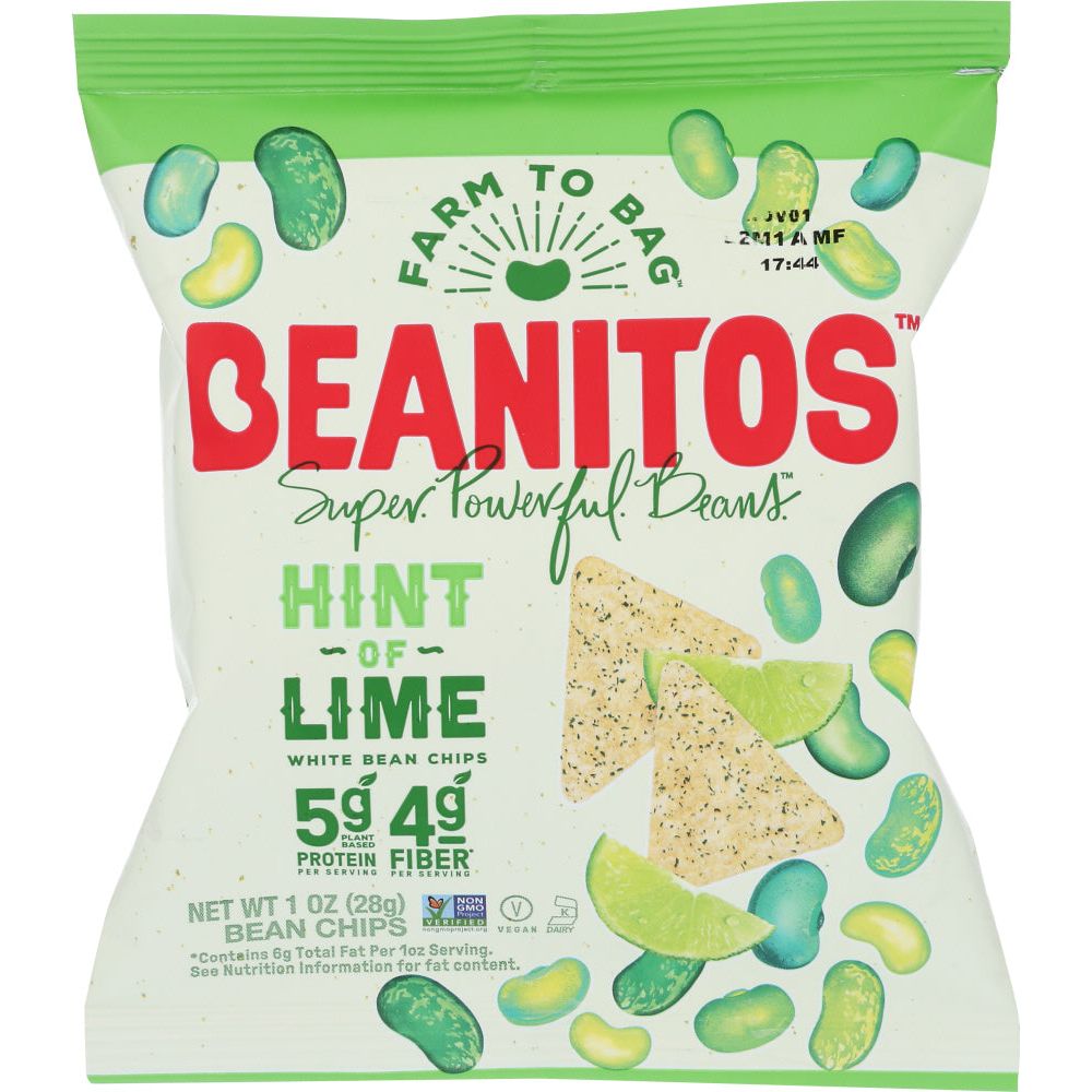 BEANITOS: Lime White Bean Chips, 1 oz - #tag1# - #tag2#