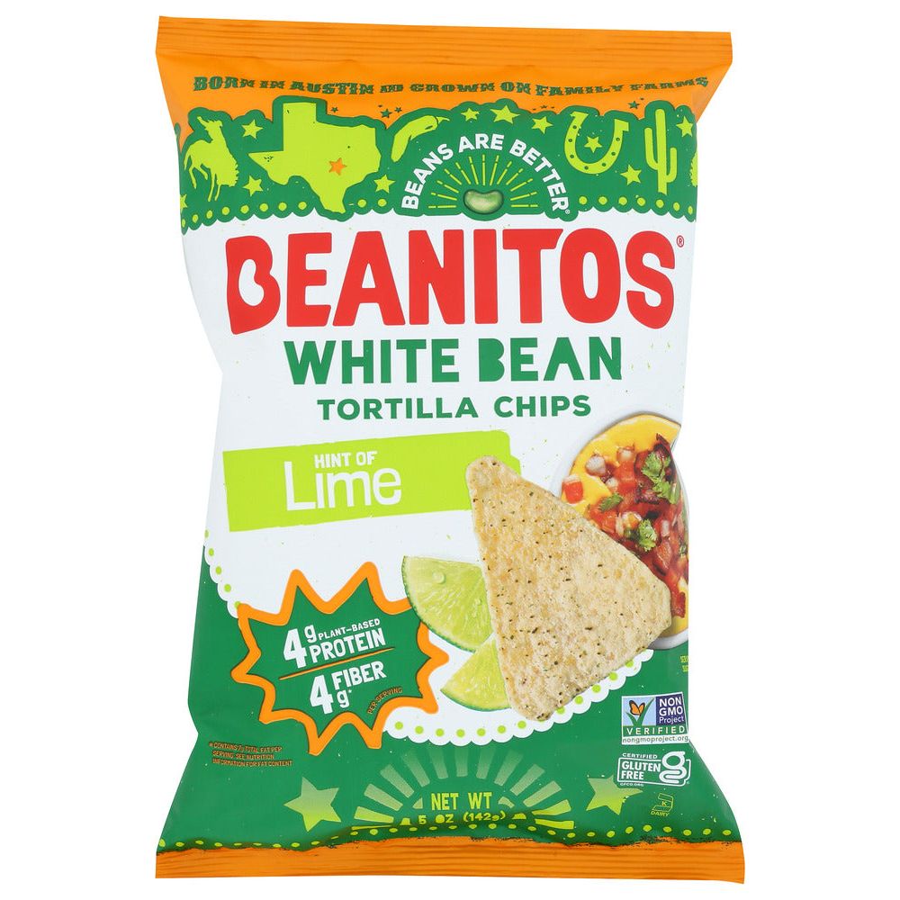 BEANITOS: Lime White Bean Chips, 5 oz - #tag1# - #tag2#