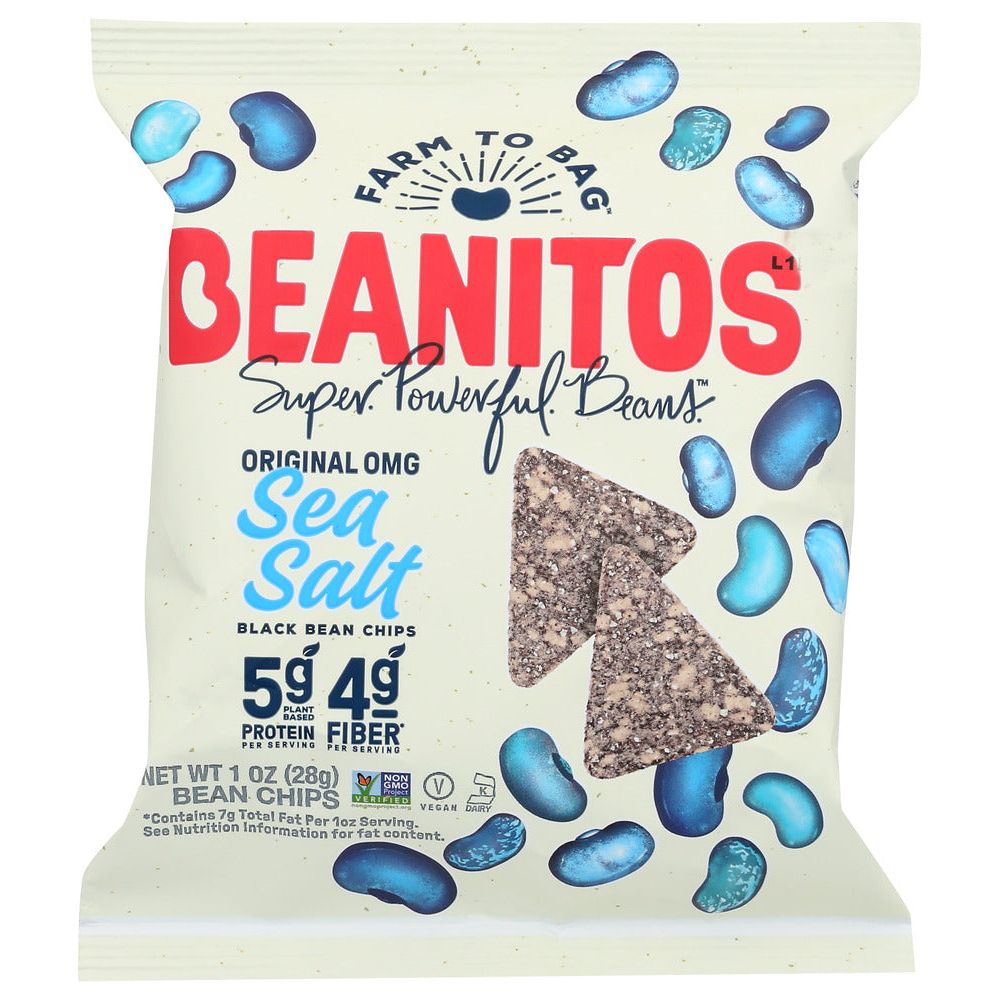 BEANITOS: Original Sea Salt Black Bean Chips, 1 oz - #tag1# - #tag2#