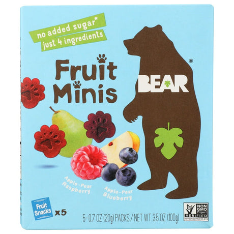 BEAR YOYO: Raspberry and Blueberry Fruit Minis, 3.5 oz - #tag1# - #tag2#