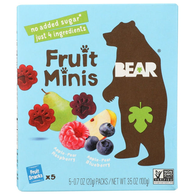 BEAR YOYO: Raspberry and Blueberry Fruit Minis, 3.5 oz - #tag1# - #tag2#